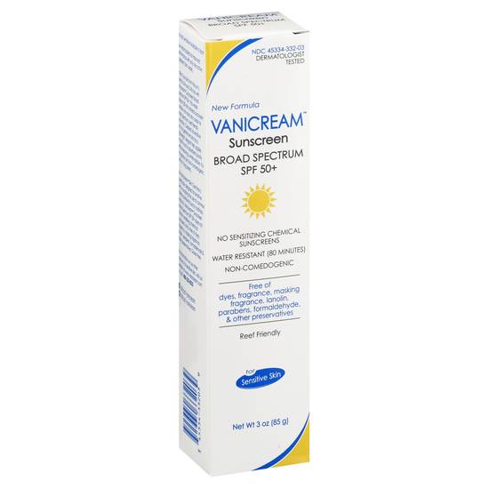 Vanicream Broad Spectrum Spf 50 Sunscreen