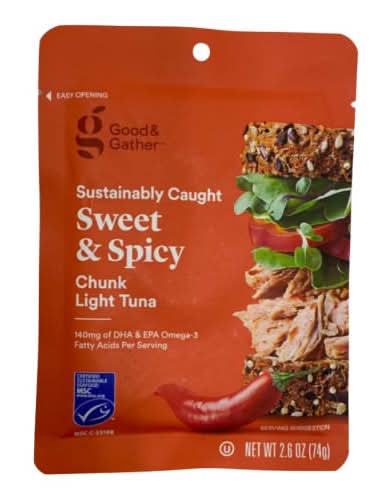 Good & Gather Chunk Light Tuna, Sweet-Spicy (2.6 oz)