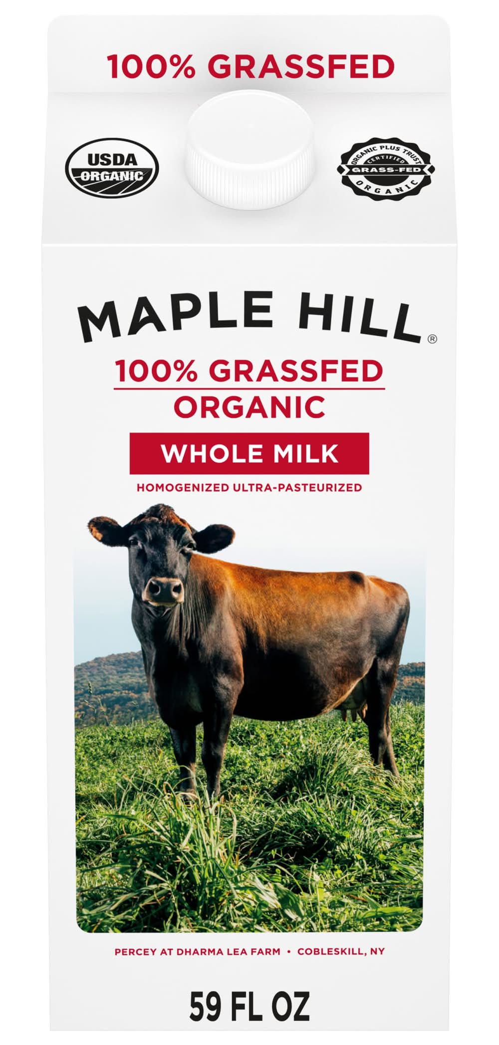 Maple Hill 100% Grassfed Organic Whole Milk (0.5 gal)