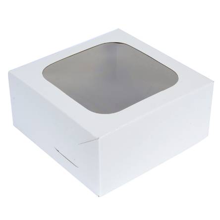 Caja Cartón PVC 7.5x16x16cm - Blanco