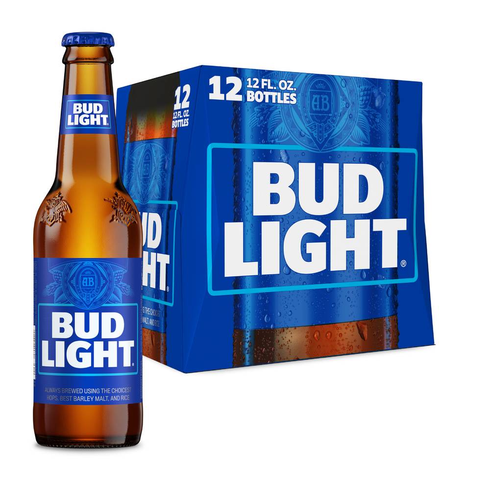 Bud Light Lager Beer (12 ct, 12 fl oz)