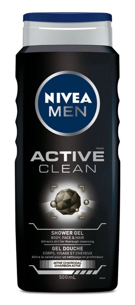 Nivea men gel douche active clean (500ml) - active clean shower gel (500 ml)