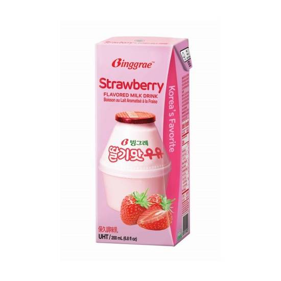 韓國Binggrae草莓牛奶200ml