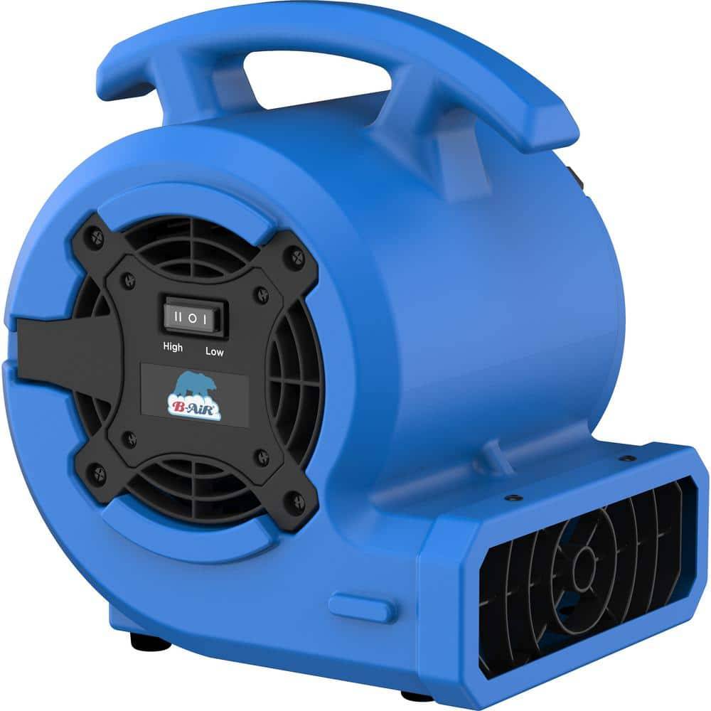 B-Air 1/8 Hp Air Mover Carpet Dryer Floor Blower Fan, Blue