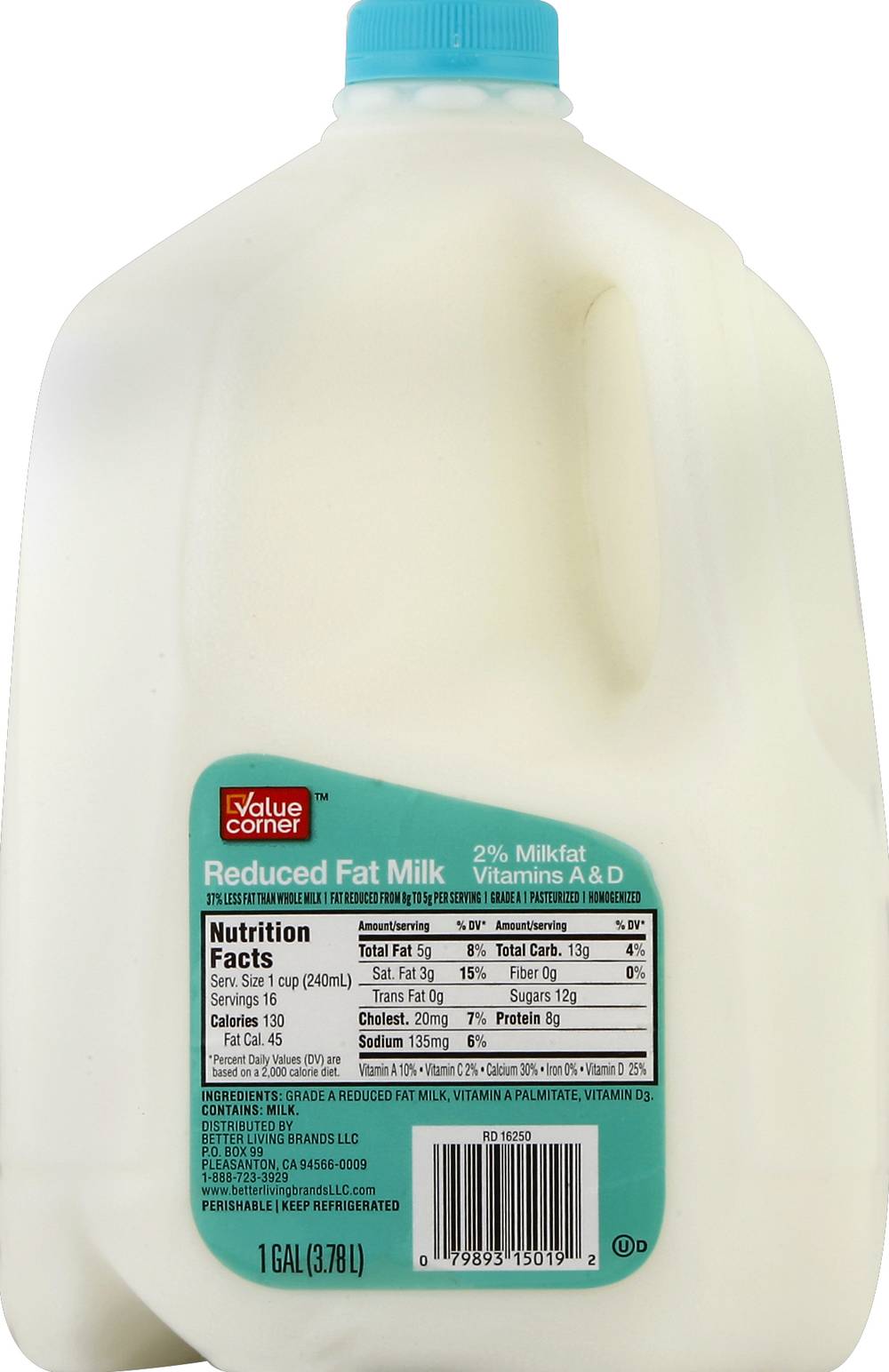 Value Corner 2% Reduced Fat Milk (1 gal)