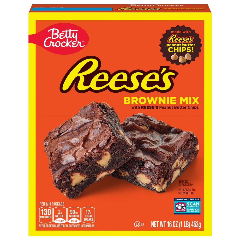 Betty Crocker Reese's Brownie Mix, Peanut Butter Chips (16 oz)