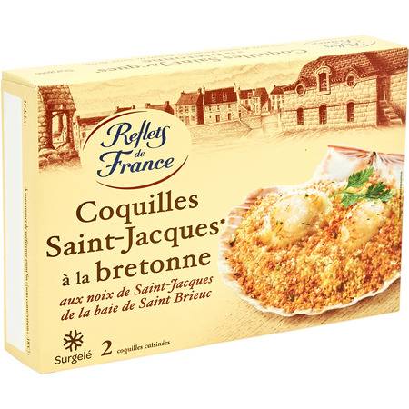 Coquilles St-Jacques à la Bretonne REFLETS DE FRANCE - les 2 coquilles de 100g