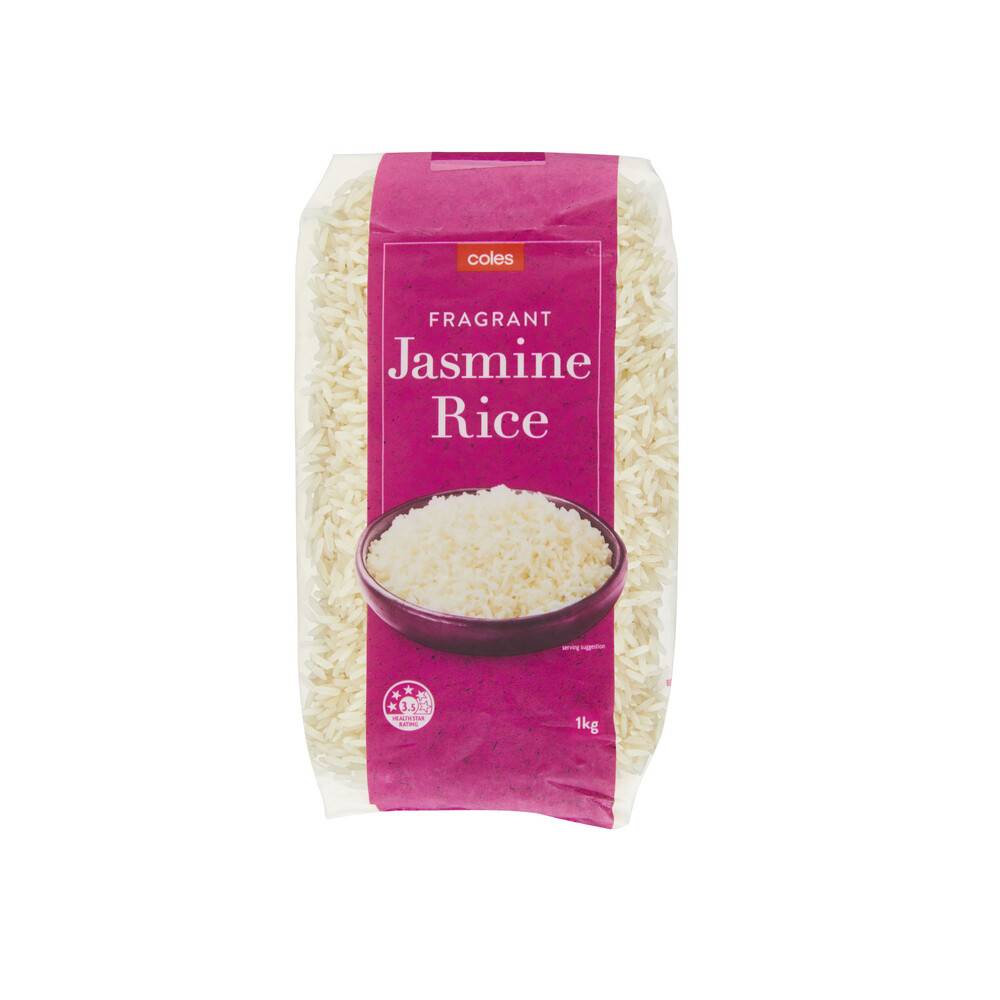 Coles Rice Jasmine 1kg