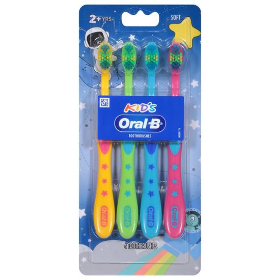 Oral-B Kid's Soft Toothbrushes (4 ct)