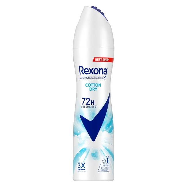 【蕊娜 Rexona】蕊娜制汗爽身噴霧-清新舒棉 135ML (新舊包裝隨機出貨)