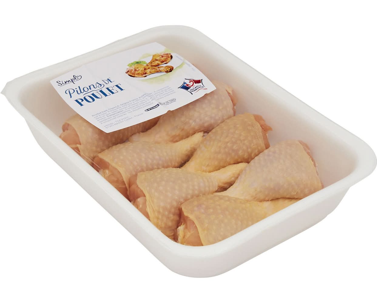 Simpl - Pilons de poulet jaune (1kg)