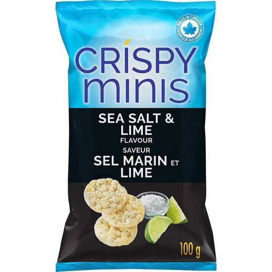 Crispy Minis Sea Salt & Lime Rice Chips (100 g)
