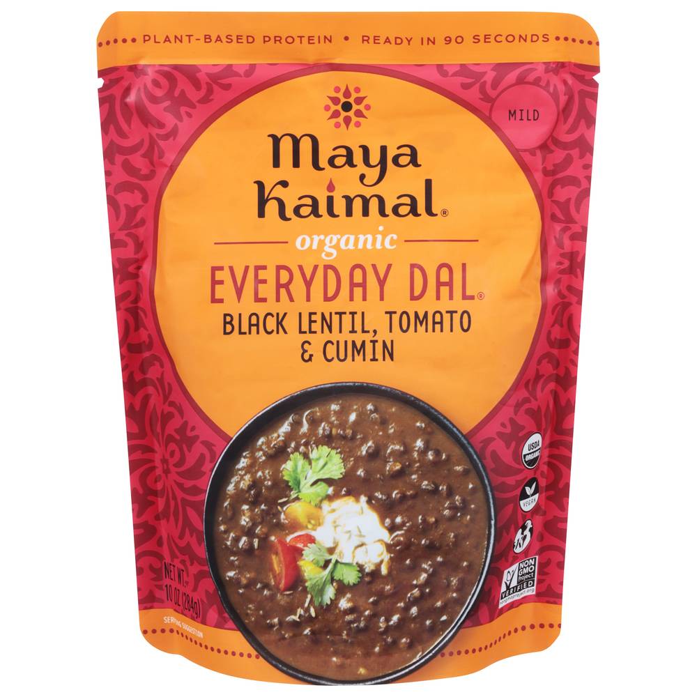 Maya Kaimal Organic Everyday Dal, Black Lentil - Tomato - Cumin (10 oz)