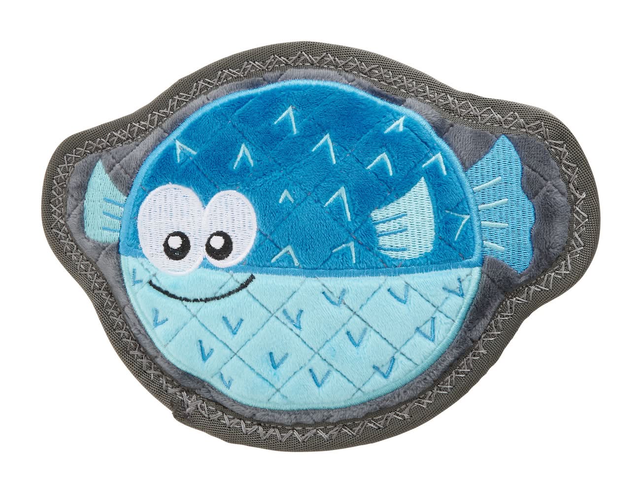 Joyhound Rip Roarin Tough Puffer Fish Plush Dog Toy (Color: Blue, Size: X  Small) | Postmates