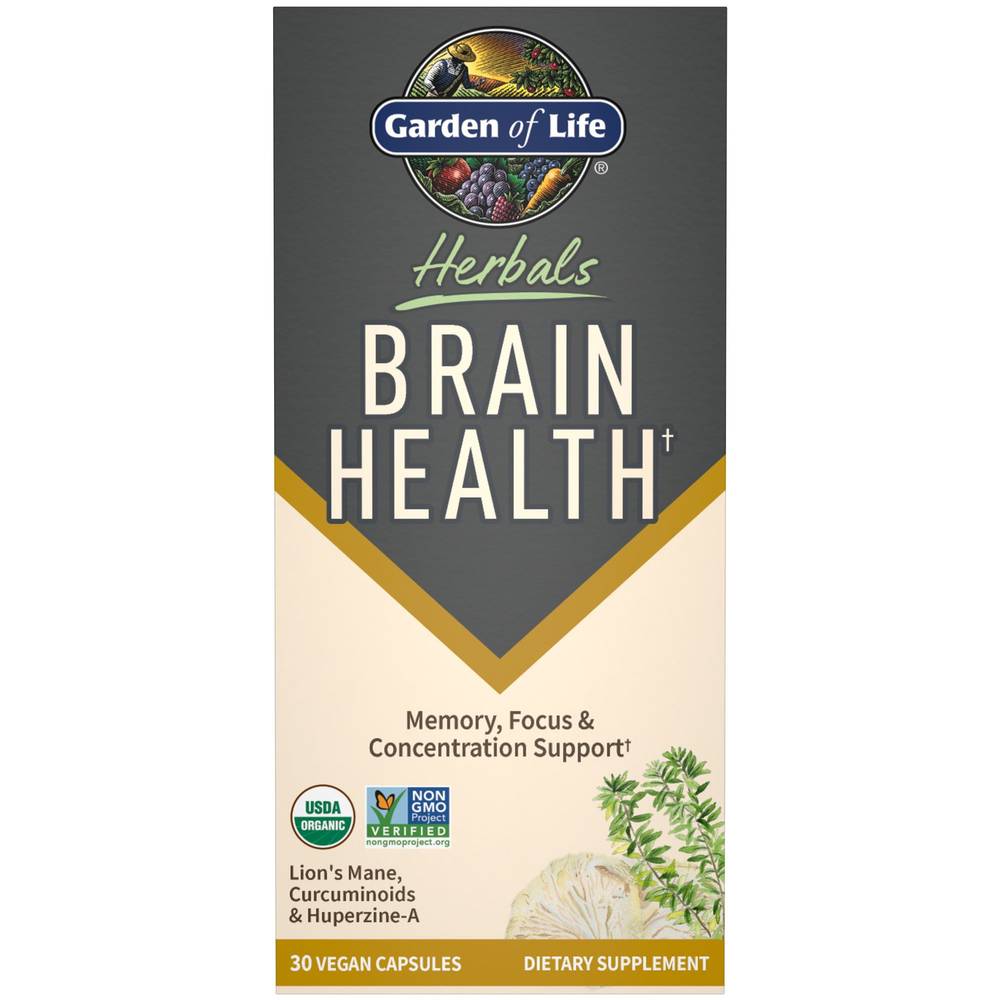 Organic Brain Health With Lion’S Mane – Supports Memory & Focus (30 Capsules)