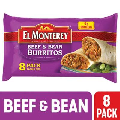 El Monterey Beef and Bean Burritos (8 ct)
