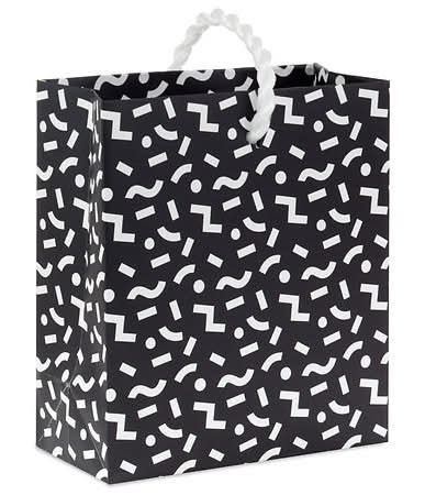 Hallmark Gift Card Holder Mini Bag - 1.0 ea (Color: Black And White)