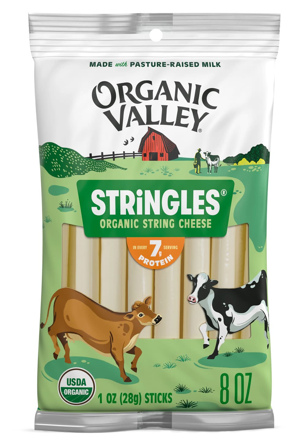 Organic Valley Stringles Organic String Cheese (8 x 1 oz)