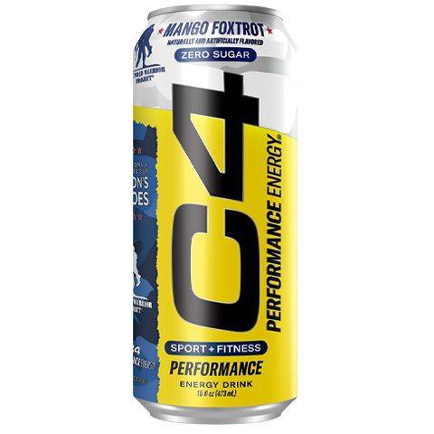 C4 Energy Mango Foxtrot 16oz Can