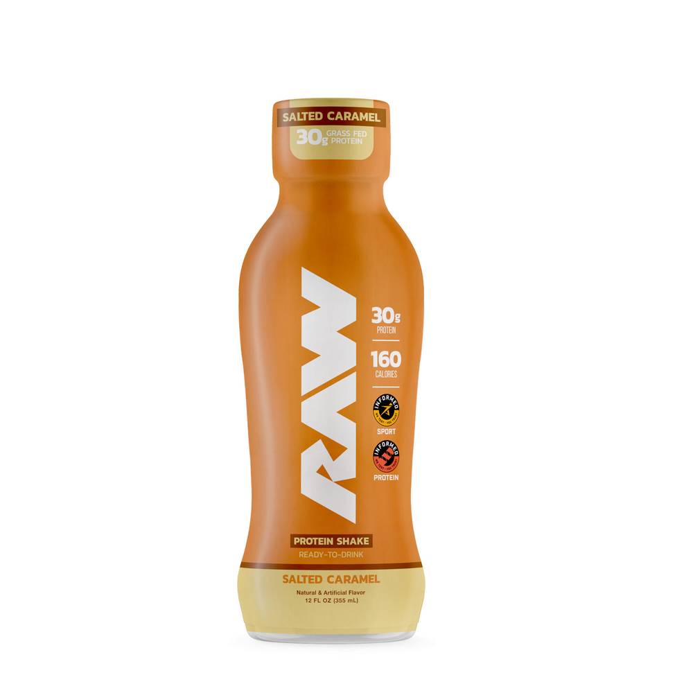 RAW Nutrition Ready To Drink Protein Shake, Salted Caramel (12 x 12 fl oz)