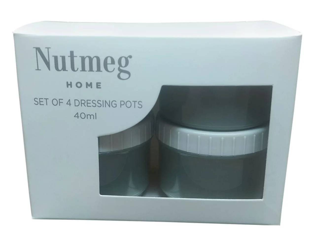 Nutmeg Home Dressing Pots 4Pk