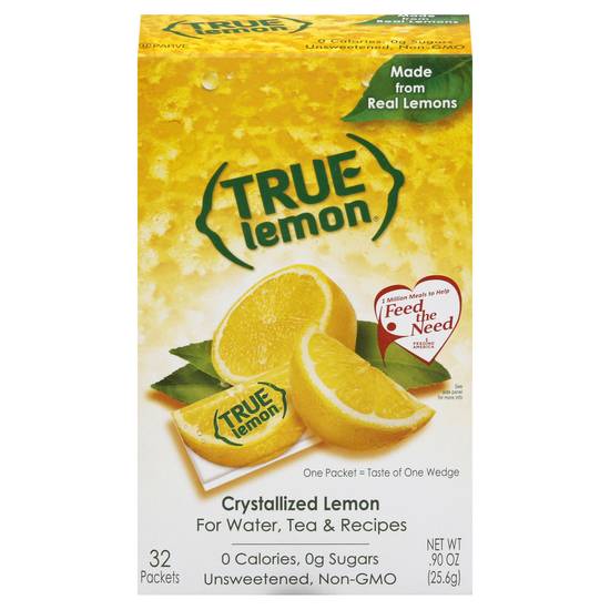 True Lemon Crystallized Lemon (32 ct, 0.90 oz)