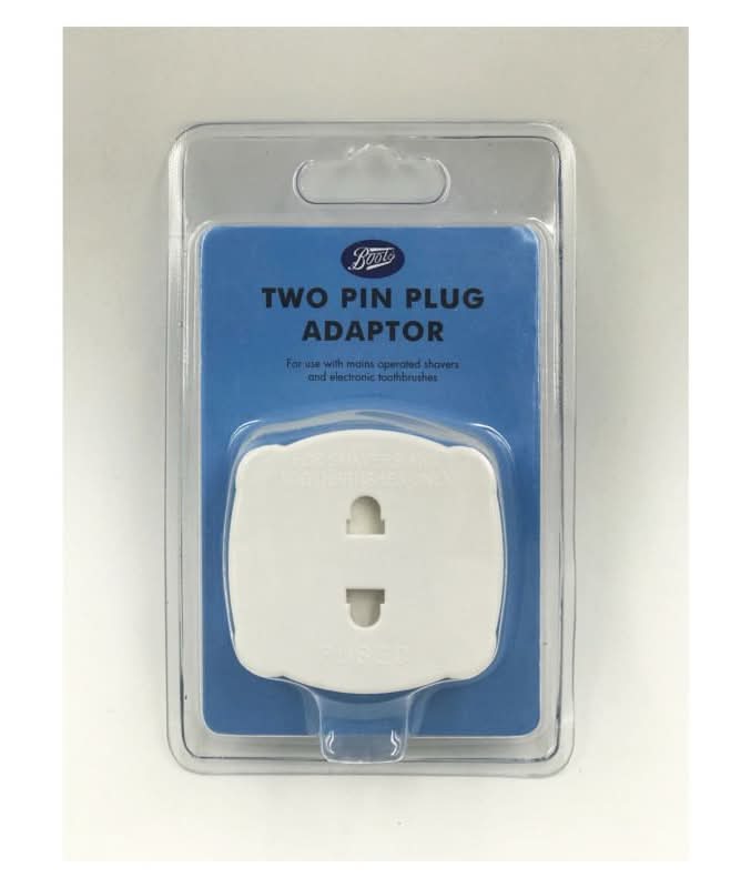 Boots Two Pin Plug Adaptor