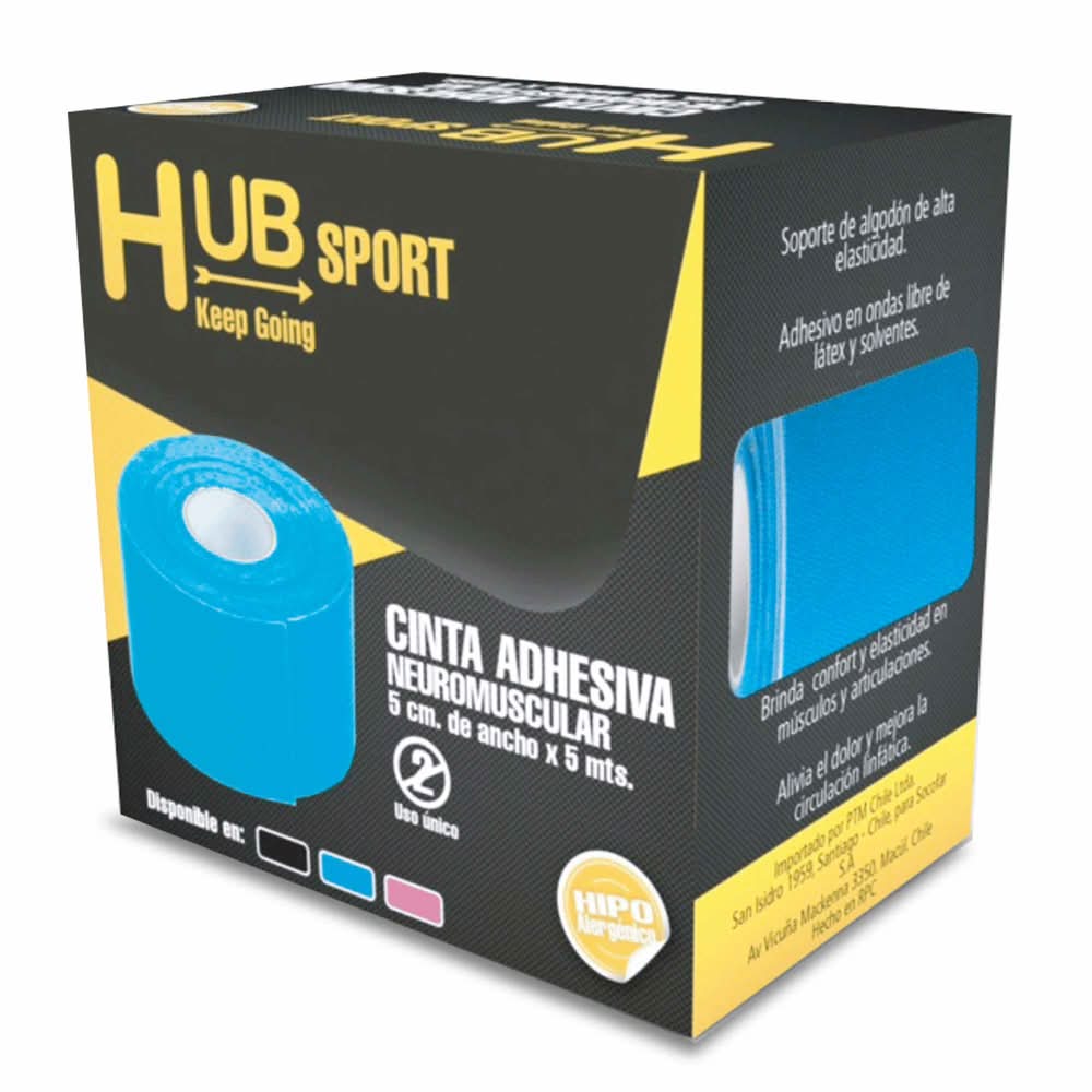 Cinta Adhesiva Neuromuscular Celeste 7,5cm x 4,5mt