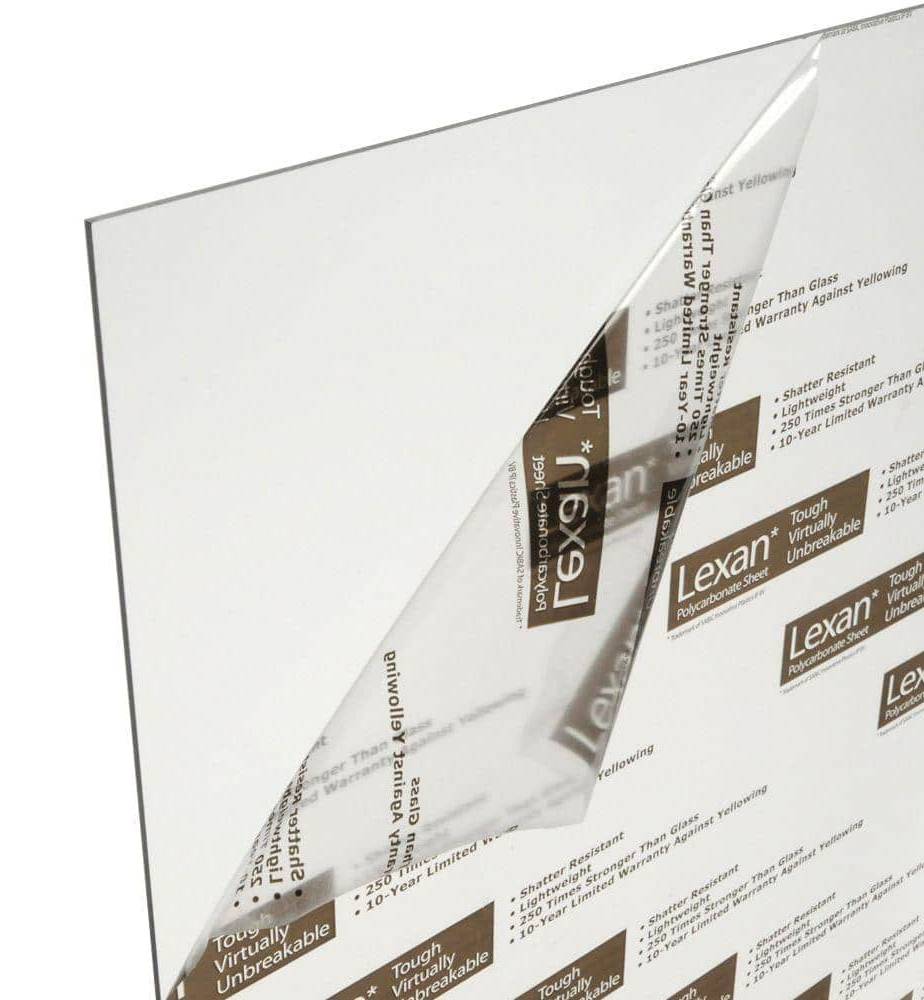 Lexan 11 In. X 14 In. X 0.093 In. Clear Uv Stable Polycarbonate Sheet
