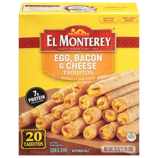 El Monterey Egg Bacon and Cheese Taquitos (20 ct)