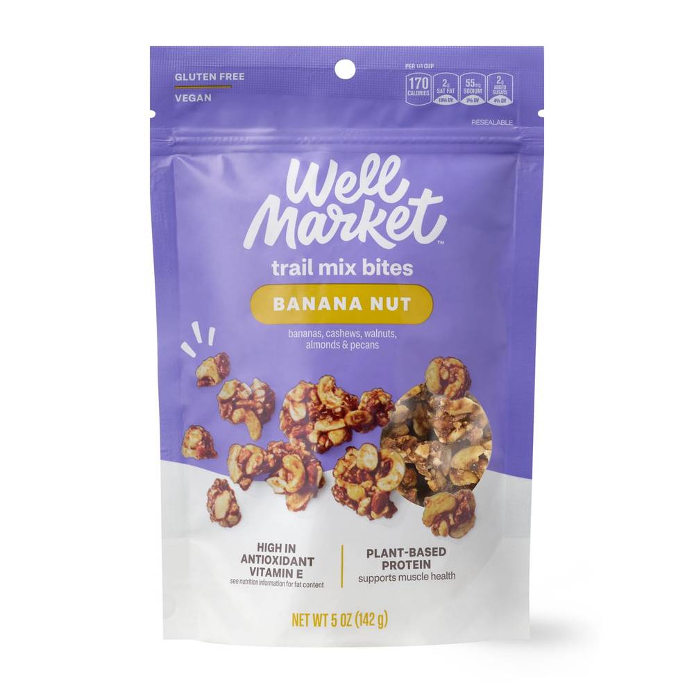 Well Market Banana Nut Trail Mix Bites, 5 Oz