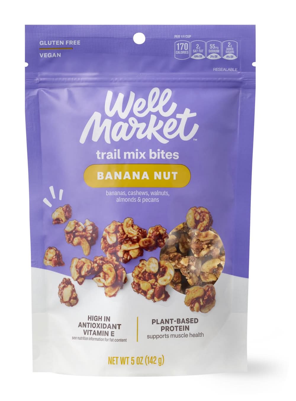 Well Market Trail Mix Bites, Banana Nut (5 oz)