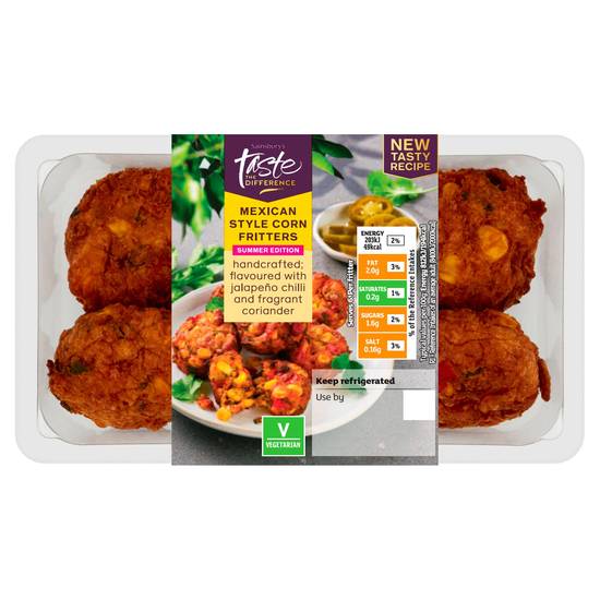 Sainsbury's Mexican Style Corn Fritters Summer Edition, Taste the Difference 150g