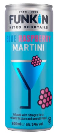 Funkin Blue Raspberry, Nitro Cocktails Martini (200ml)