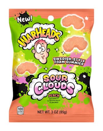 Warheads® Sour Clouds Peach Foam Gummies 3oz