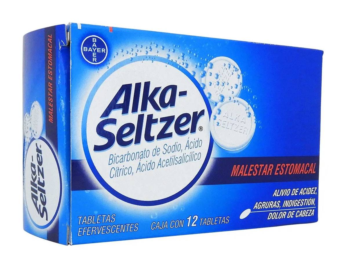 Alka-Seltzer · Malestar estomacal tabletas efervescentes (12 un)