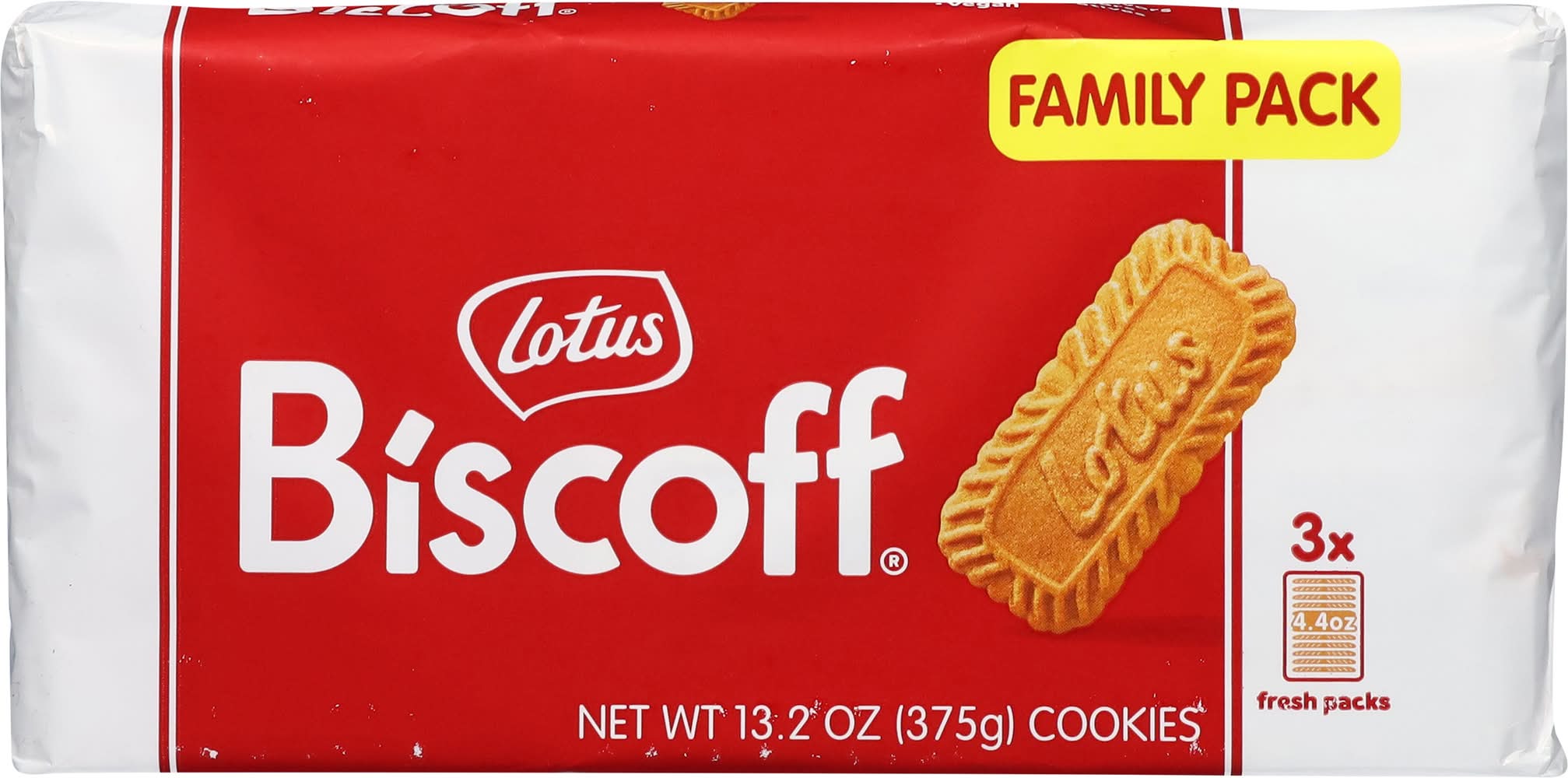 Lotus Biscoff Classic Cookies Family pack (13.2 oz, 3 ct)