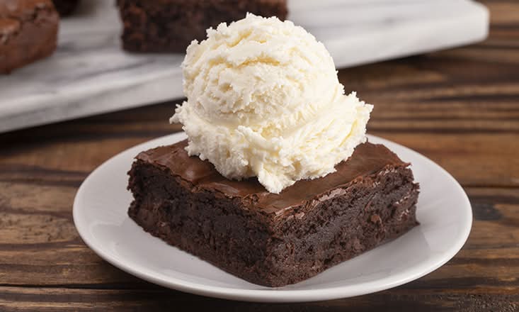 Brownie with Ice Cream