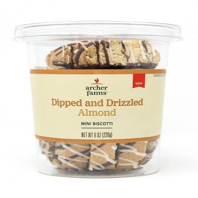 Archer Farms Dipped and Drizzled Almond Mini Biscotti 9oz - Tm (8 oz)