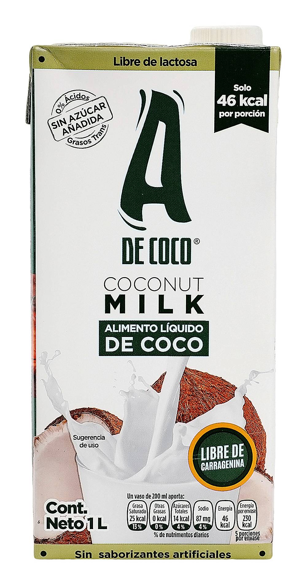 A De Coco · Bebida con coco original (1 L)