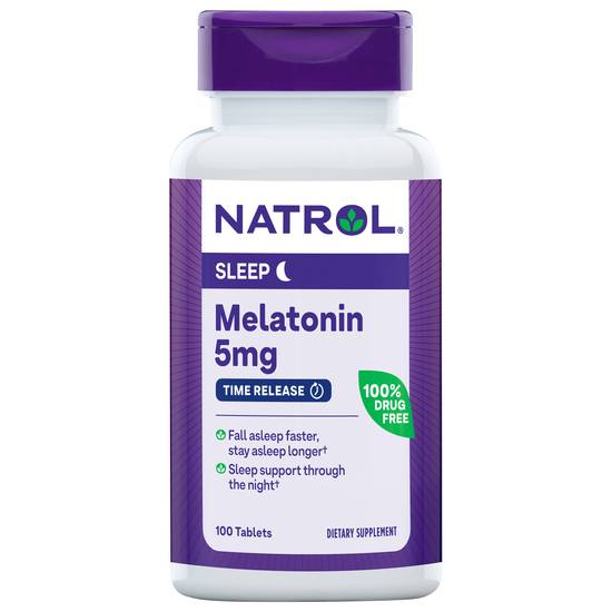 Natrol Melatonin Time Release 5 mg Supplement