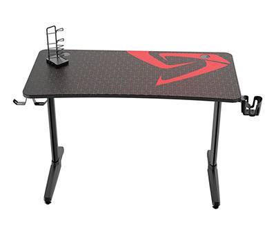 GIP 47 Black & Red Ergonomic Gaming Desk