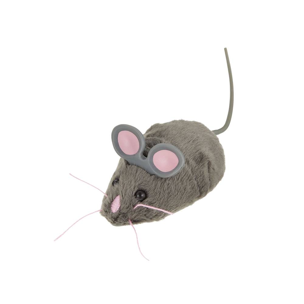 Whisker City Robotic Gray Mouse Cat Toy (brown)