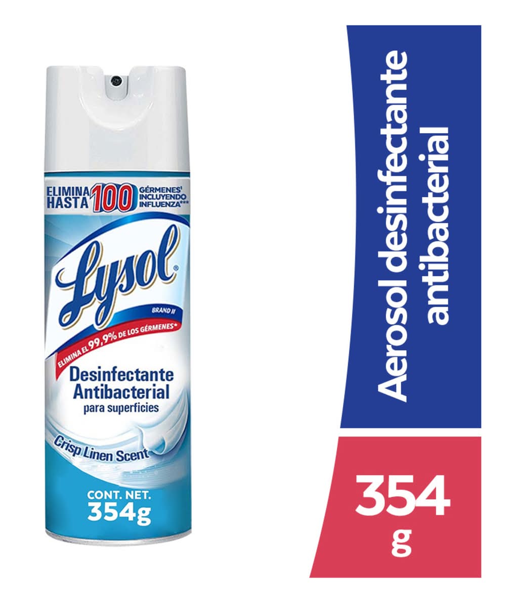 Lysol · Desinfectante antibacterial en aerosol (354 g)