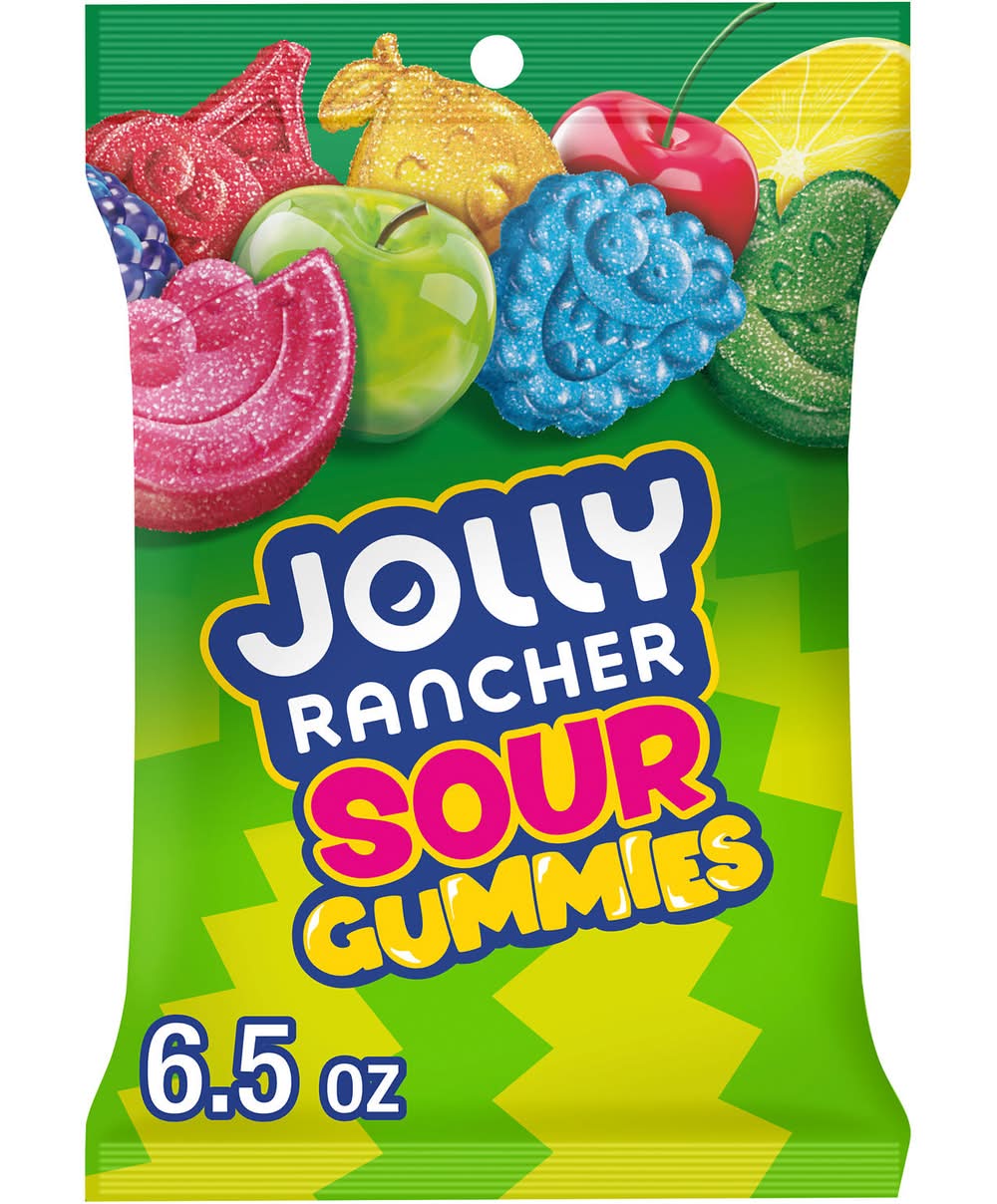 Jolly Rancher Sour Gummies Candy, Original (6.5 oz)