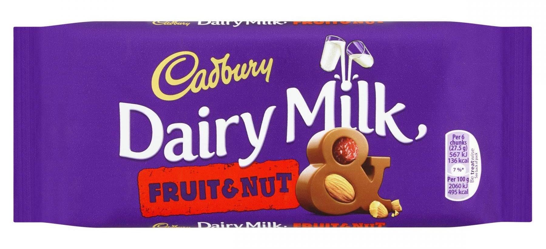 Cadbury Dairy Milk Fruit & Nut 96g