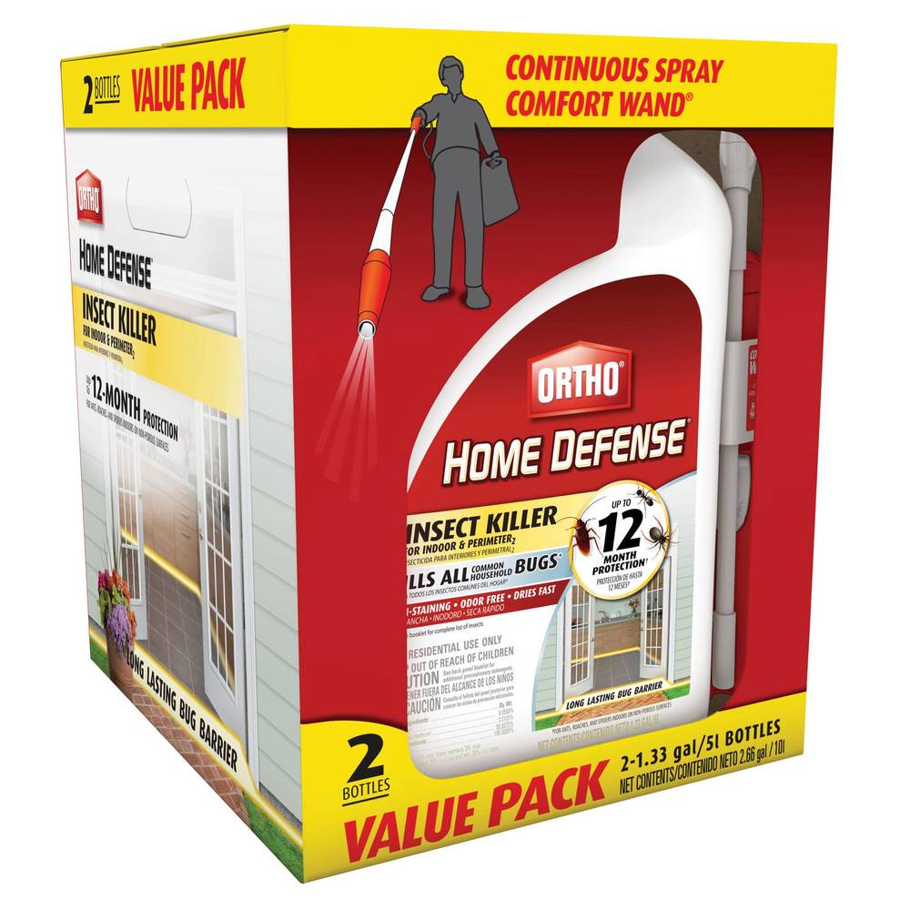 Ortho Home Defense Max Insect Killer, 1.33 gal, 2-count