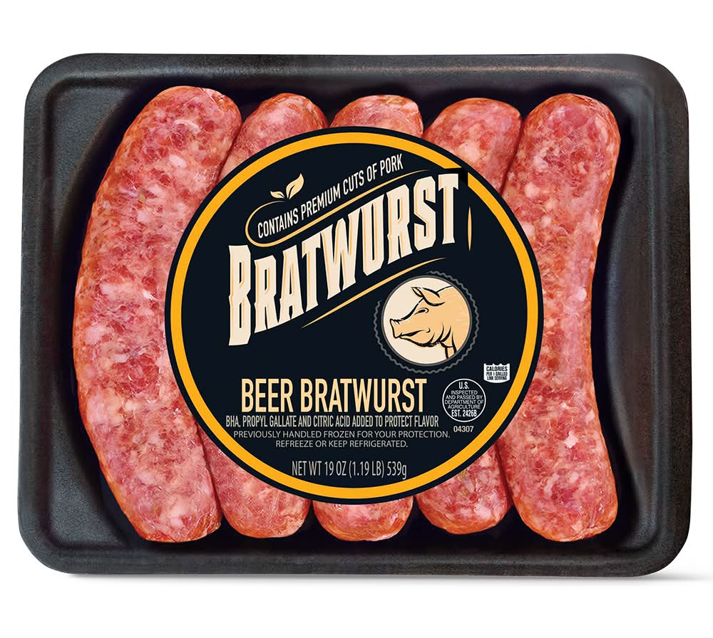 Aldi Beer Bratwurst (19 oz)