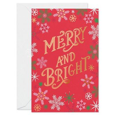 10ct Merry and Bright Note Cards