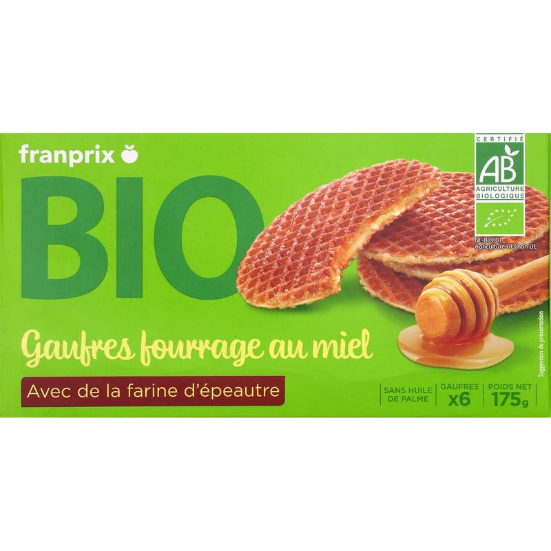 Gaufres miel Bio Leader price 175g